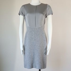 Narciso Rodriguez 2-tone grey short sleeve dress